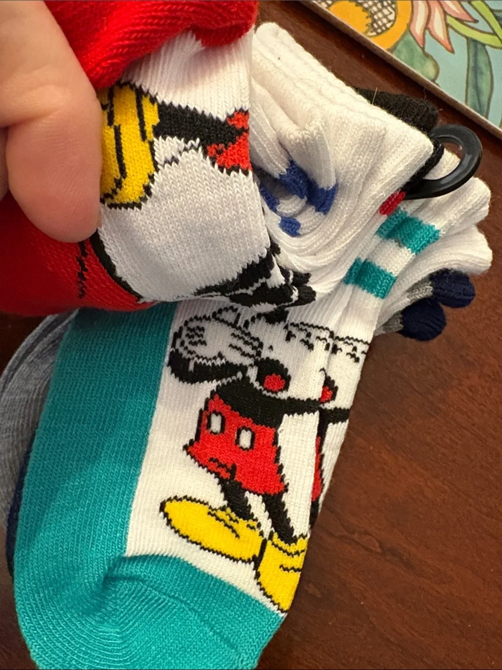 NWT Planet Sox Disney Mickey Mouse Little Boys’ Crew Socks Multicolor 6 Pack